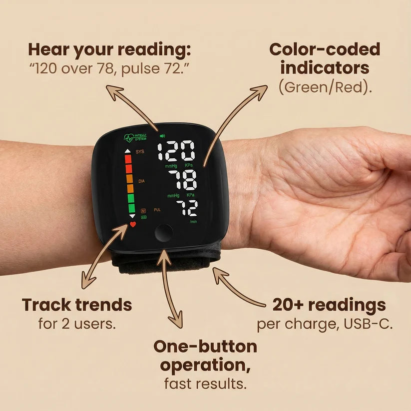 CELION® Monitor de Presión Arterial de Muñeca